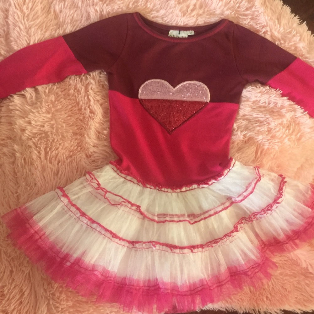 Little girls heart dress 3T